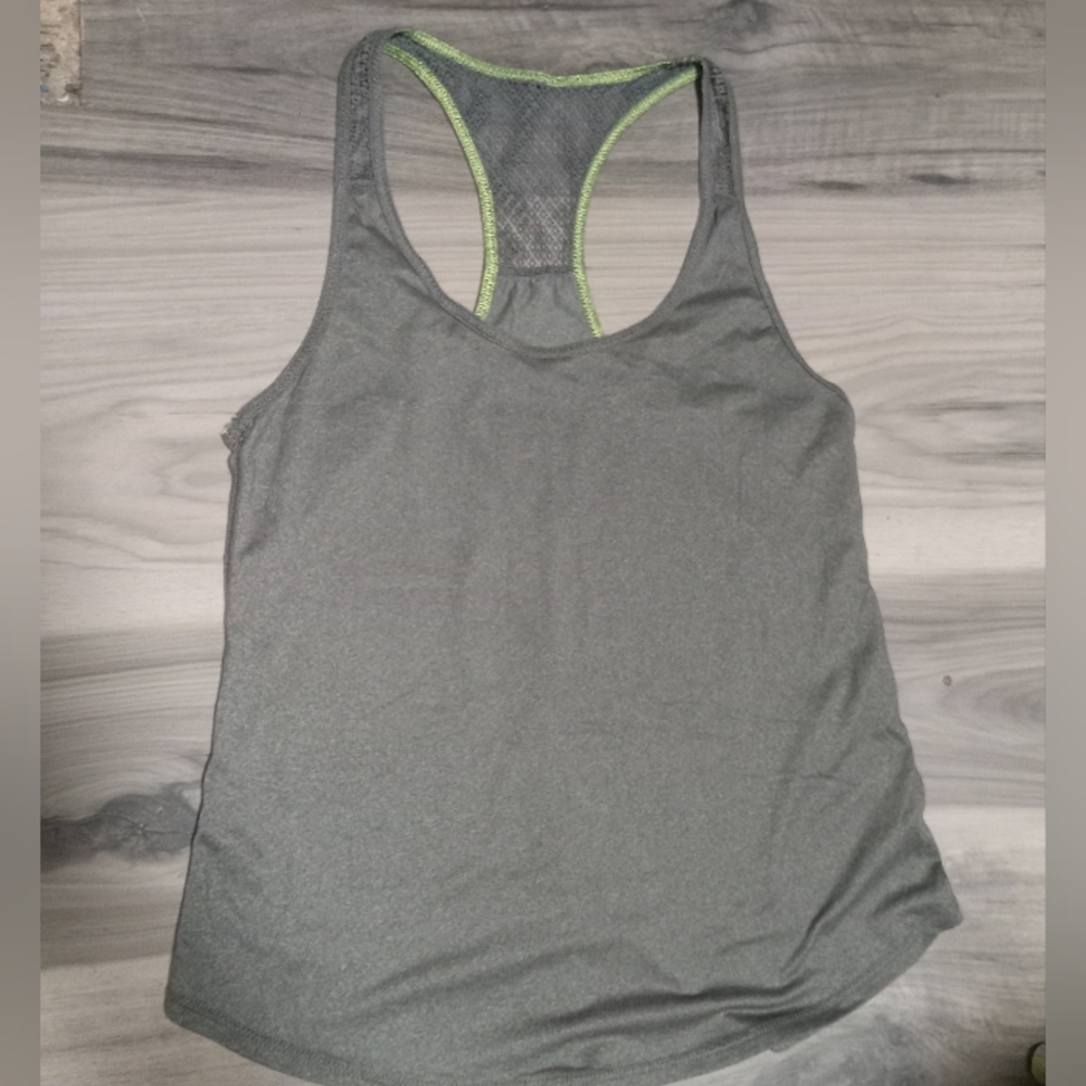 American Eagle Outfitters Racerback Gray Tank Top